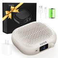 CozyZen Nail Dust Collector 6000RPM High-Speed with 2500mAh Battery Vacuum Fan with 10 Adjustable Speeds, 60.2CFM Airflow, LED Display & 15°Stand for Salon and Home Manicure Dust Extraction