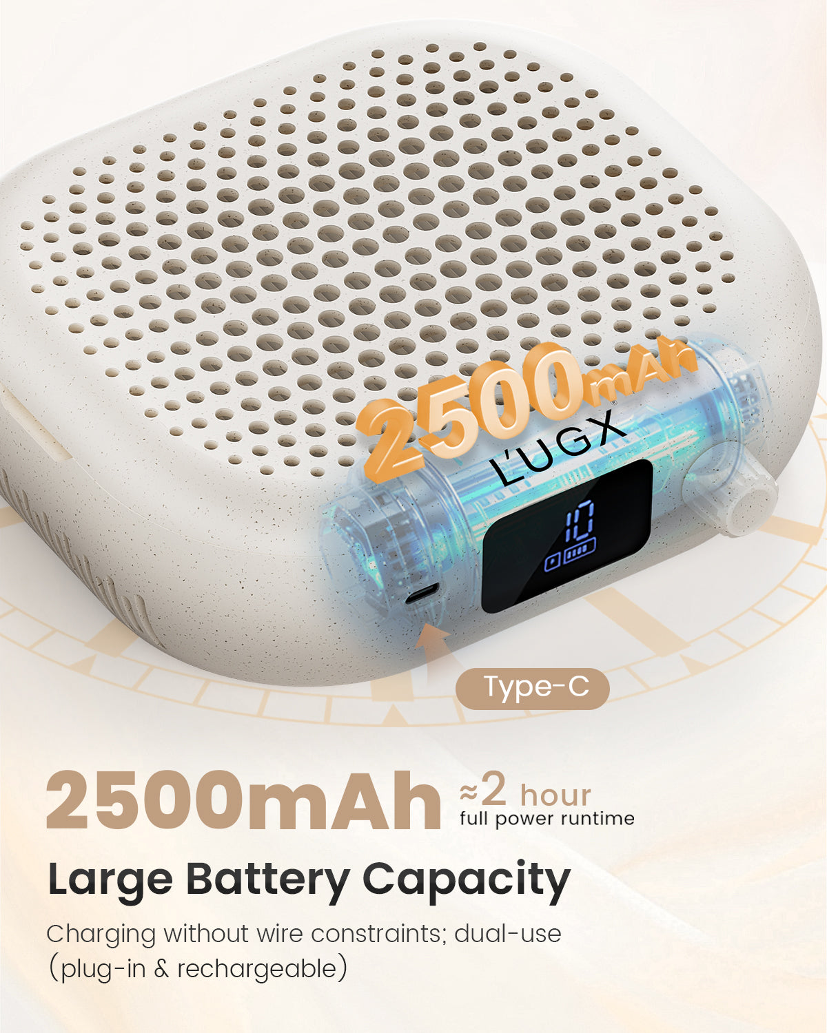 CozyZen Nail Dust Collector 6000RPM High-Speed with 2500mAh Battery Vacuum Fan with 10 Adjustable Speeds, 60.2CFM Airflow, LED Display & 15°Stand for Salon and Home Manicure Dust Extraction