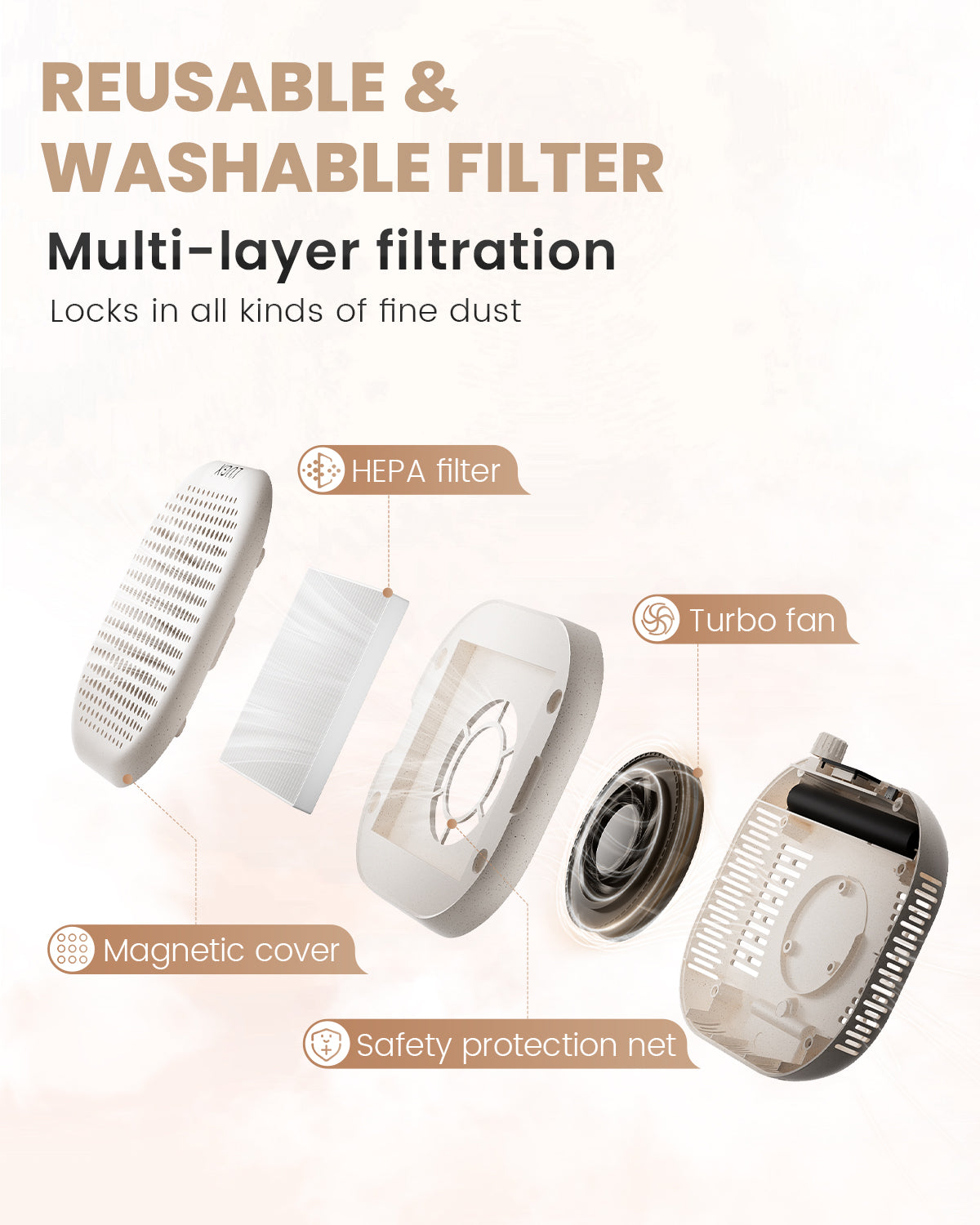CozyZen Nail Dust Collector 6000RPM High-Speed with 2500mAh Battery Vacuum Fan with 10 Adjustable Speeds, 60.2CFM Airflow, LED Display & 15°Stand for Salon and Home Manicure Dust Extraction