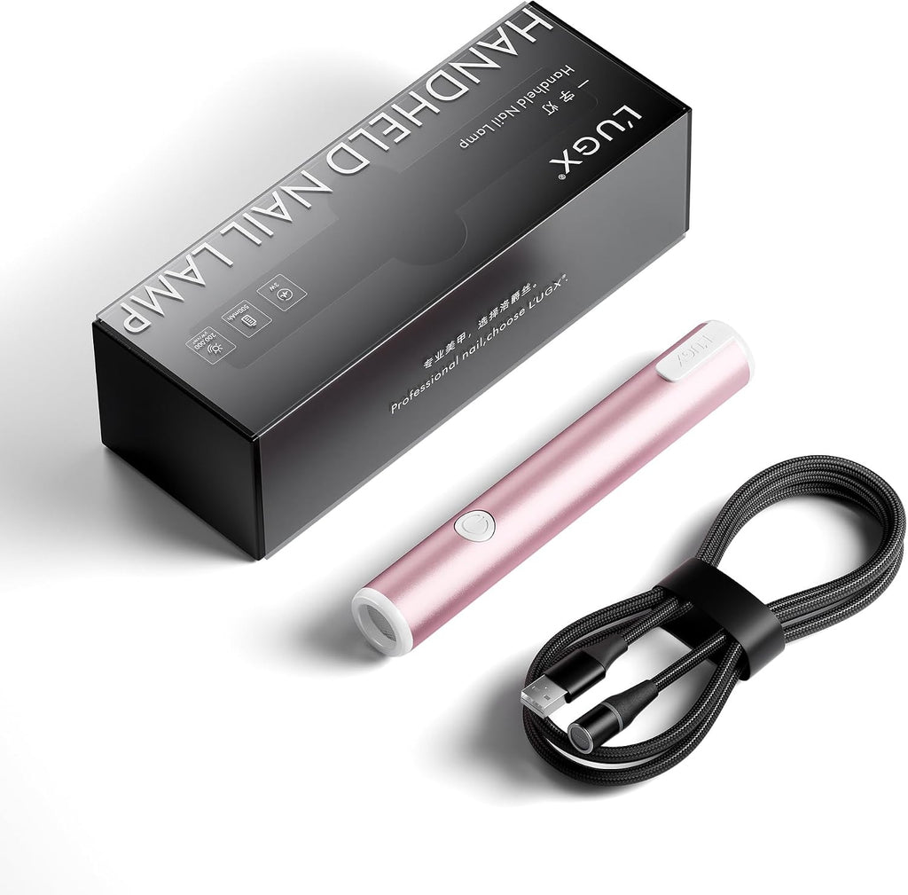 CozyZen Handheld UV Nail Lamp for Gel Nails, Magnetic Charging 30-Min Fast Charge, Up to 2 Hours Use, Soft Focus Lens, 30s Timer, Precise Pen Design for Gel Tips and Nail Art
