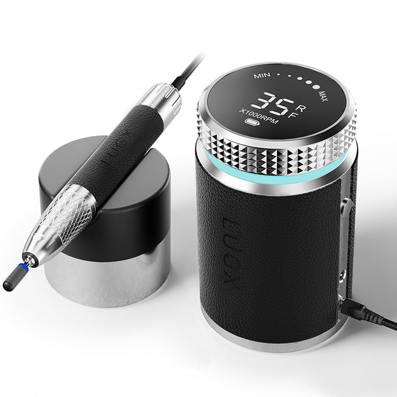 CozyZen Professional Nail Drill for Nail Technicians, Brushless E File Waterproof Handpiece, 15000-Hour Motor Life, Ultra-Low Vibration, Precision Speed Control for Salon Professionals