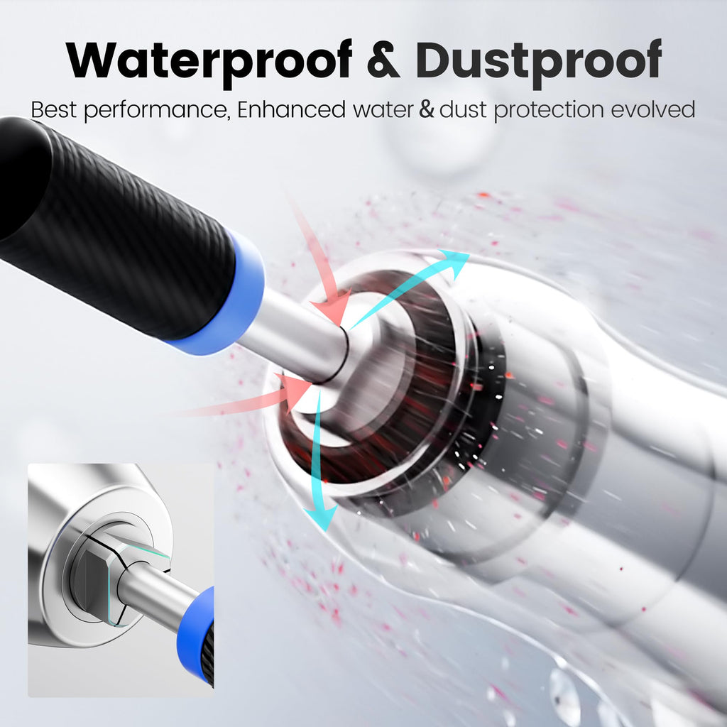CozyZen Professional Nail Drill, 40000RPM Brushless Electric Nail File Cordless E File with Waterproof & Dustproof Motor, High Torque, Low Vibration, Display & 2200mAh Battery for Acrylic & Gel