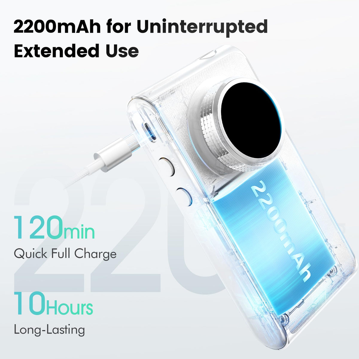 CozyZen Professional Nail Drill, 40000RPM Brushless Electric Nail File Cordless E File with Waterproof & Dustproof Motor, High Torque, Low Vibration, Display & 2200mAh Battery for Acrylic & Gel